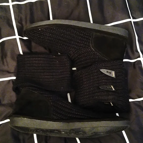 12 Bear Paw Sweater Boots - Picture 3 of 4